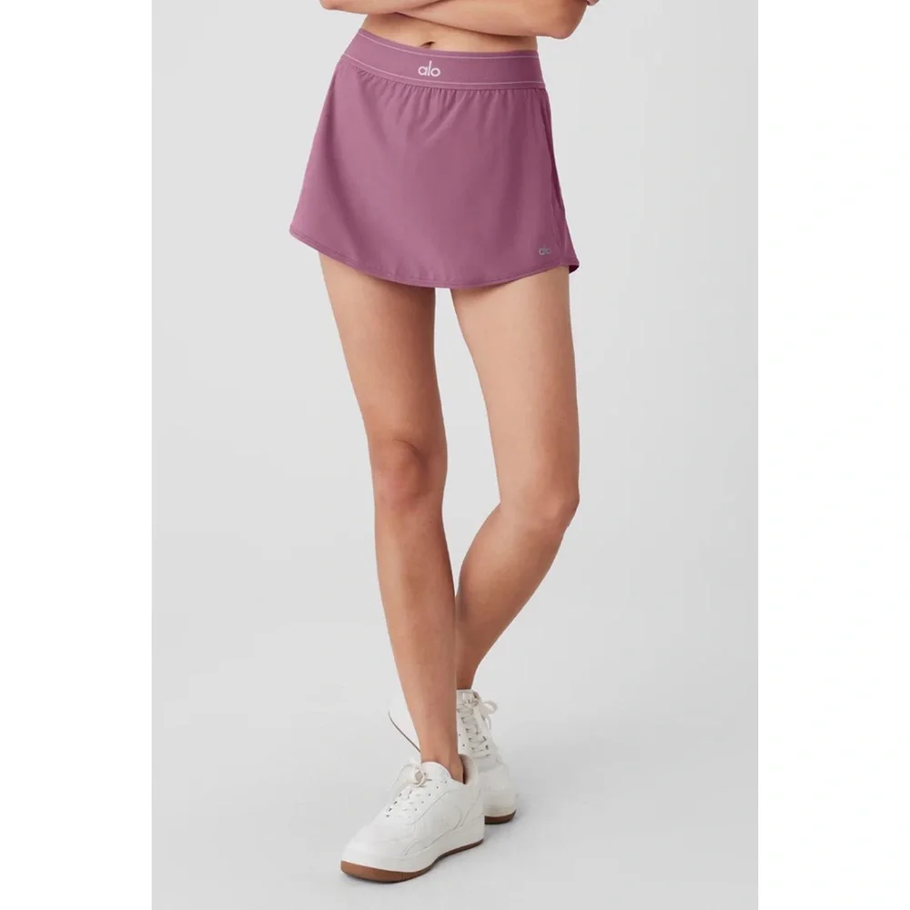 Alo Yoga Match Point Tennis Skirt Soft Mulberry M